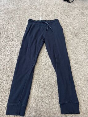 Kids Mango Navy Drawstring Jogger Pants